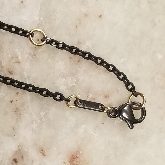 MONICA RICH KOSANN CHANGEABLE DESIGN YOUR OWN 18" 18K GOLD STEEL NECKLACE CHAIN - Picture 6 of 15